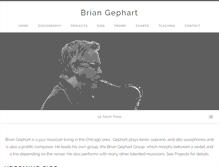 Tablet Screenshot of briangephart.com